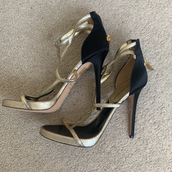 Dsquared2 Leather High Heeled Sandals - Picture 3 of 7